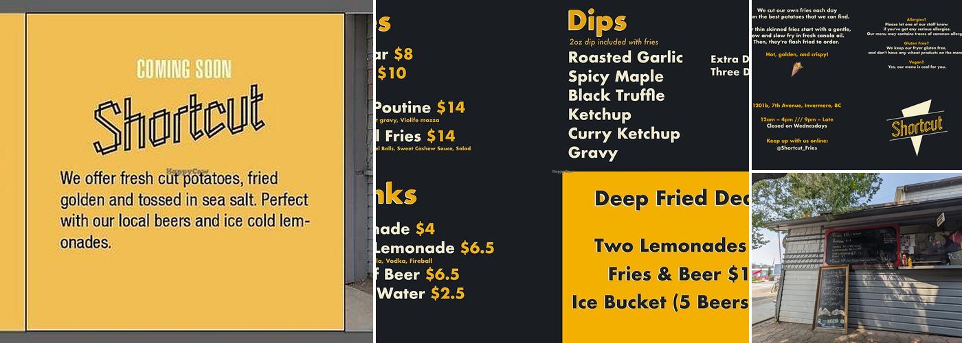 Shortcut Fries Menu