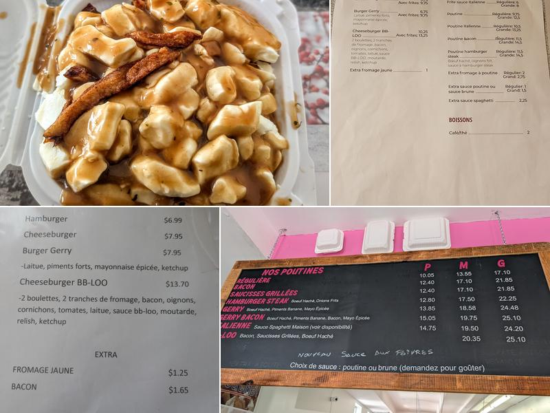 Cantine BB-LOO Menu