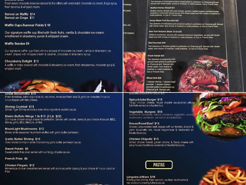 Moonlight Menu