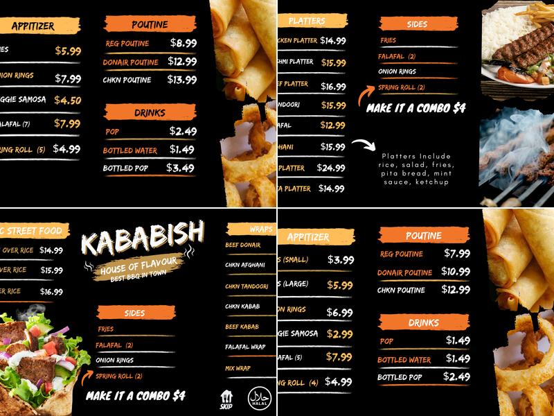 North Bite Donair Poutine & Pizza Menu