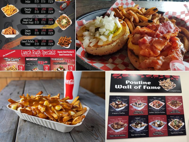 Cheese Curds Gourmet Burgers + Poutinerie Menu