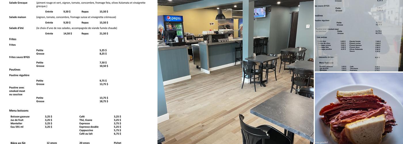 Bygs Smoked Meat Mascouche Menu