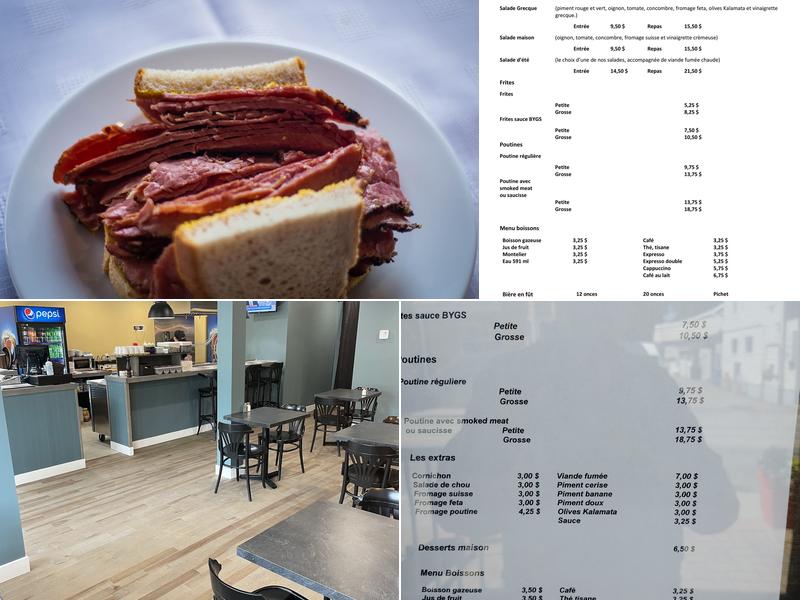 Bygs Smoked Meat Mascouche Menu