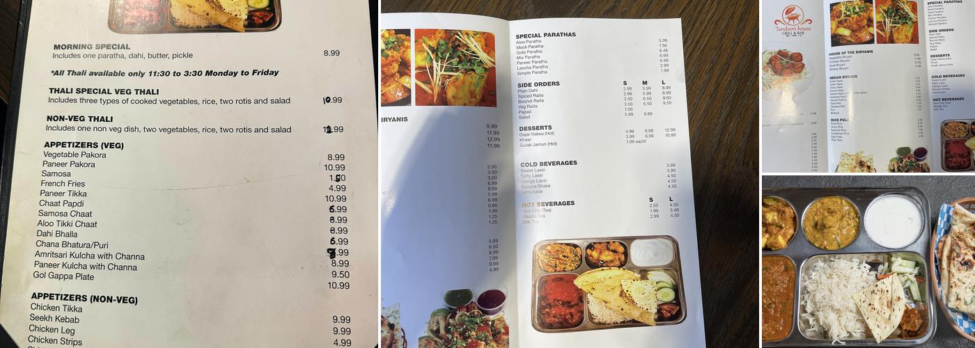 Tandoori House Grill and Bar Menu