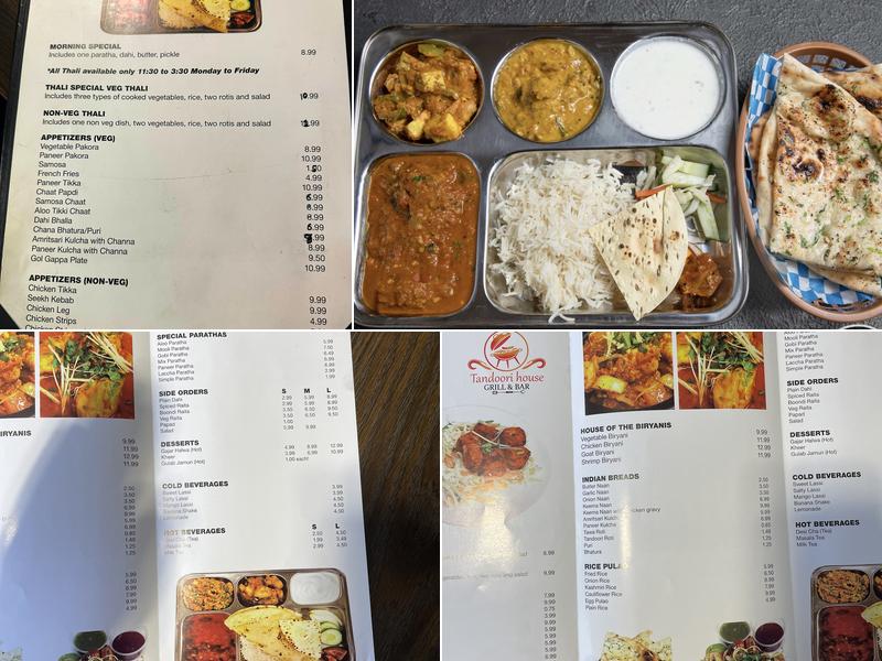 Tandoori House Grill and Bar Menu
