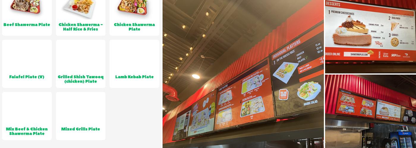 Shawerma Plus Menu