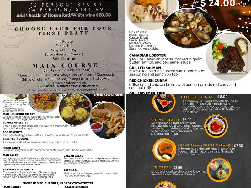 MAD- 24 Restaurant Menu