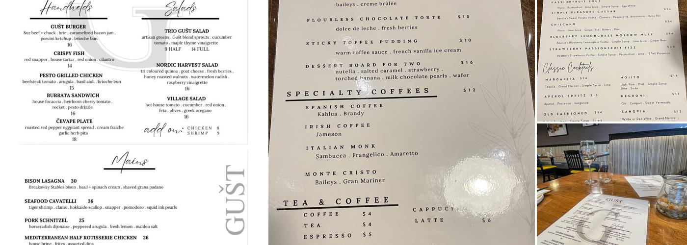 Gušt Menu