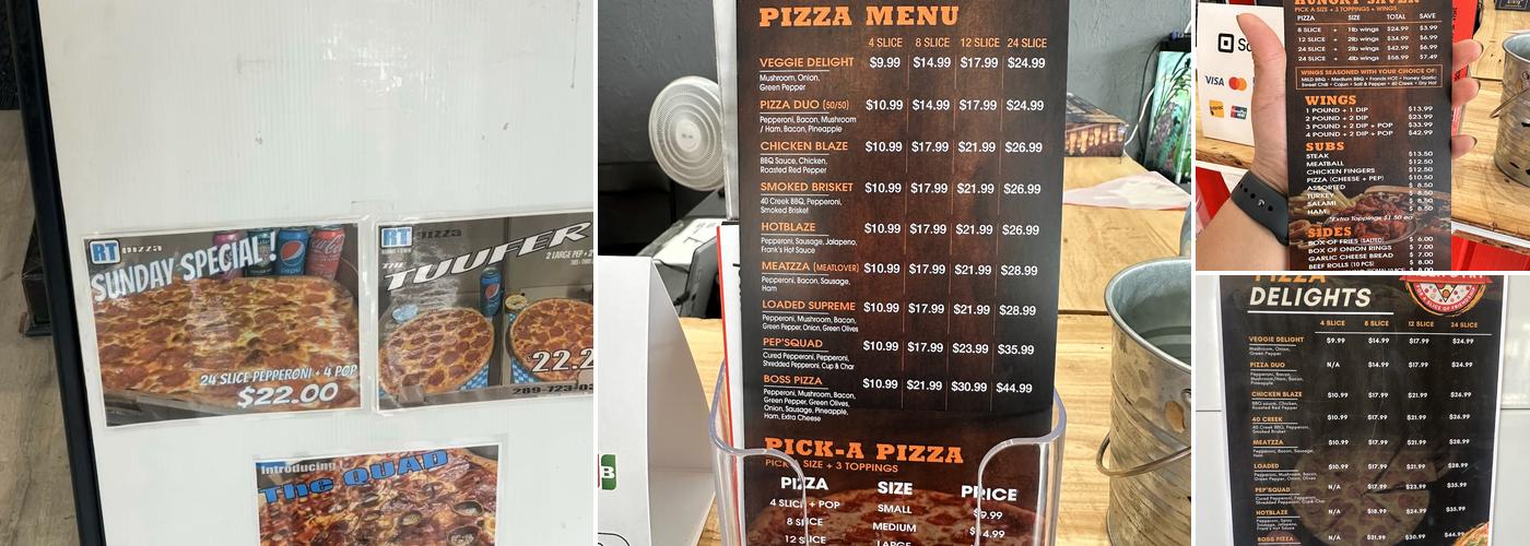 Pizza and Fry Corner Menu