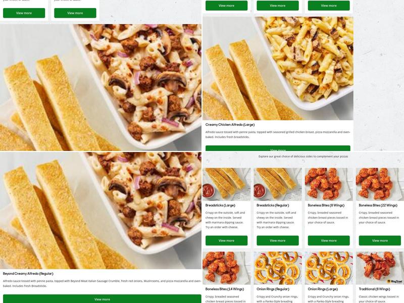 Pizza Hut Menu