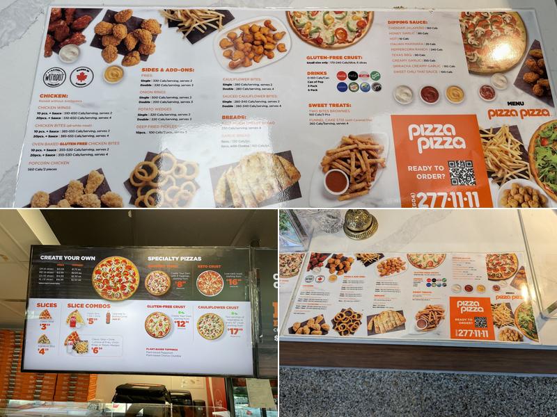 Pizza Pizza Menu