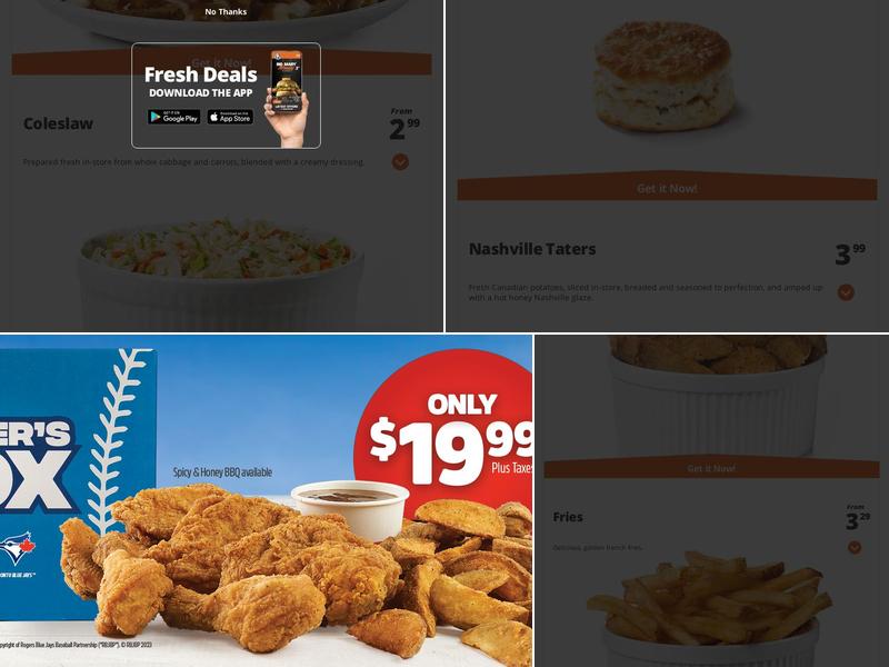 Mary Brown's Chicken Menu