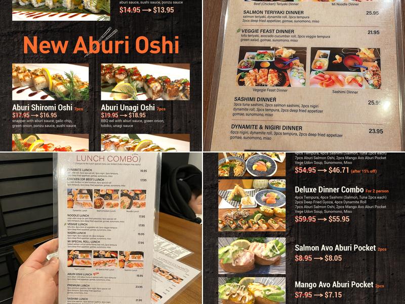 Sushi Mi Menu