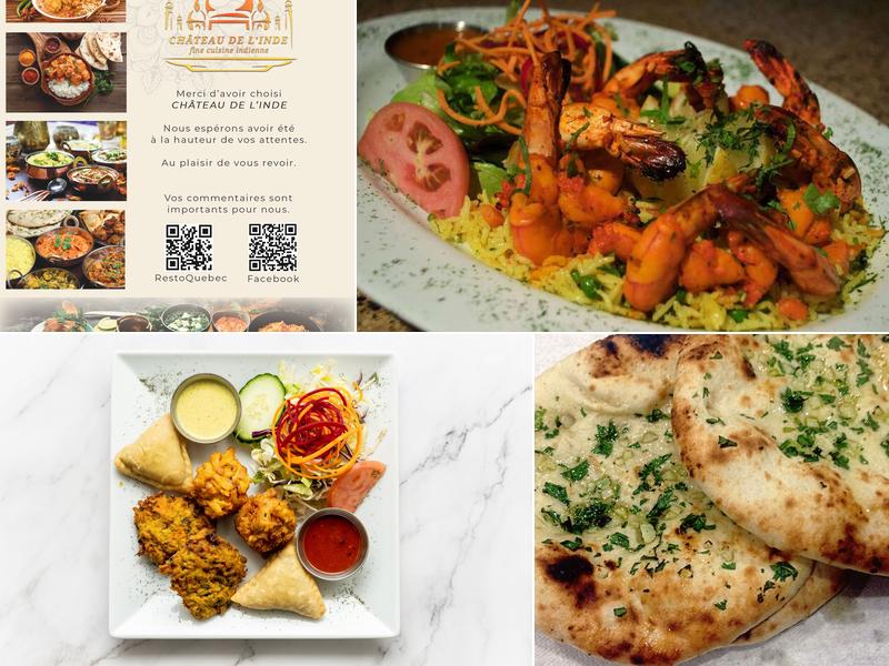 Le Château de l'Inde Menu