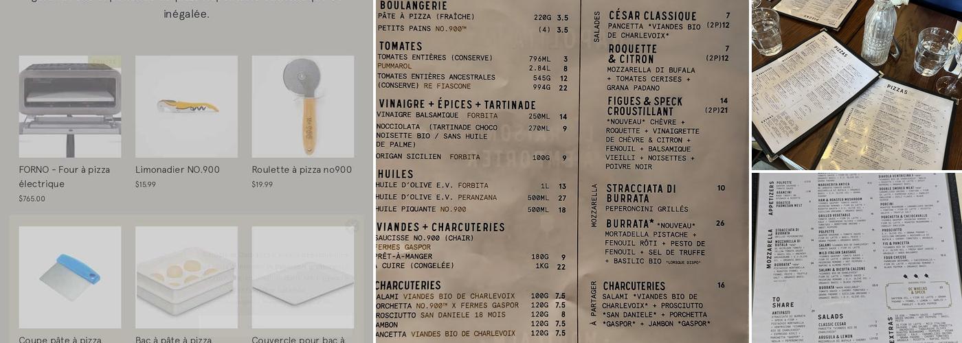 Pizzéria NO.900 - Montcalm Menu