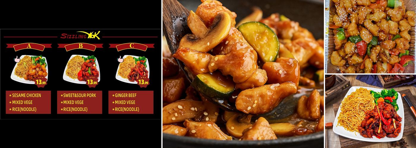 Sizzling Wok Menu