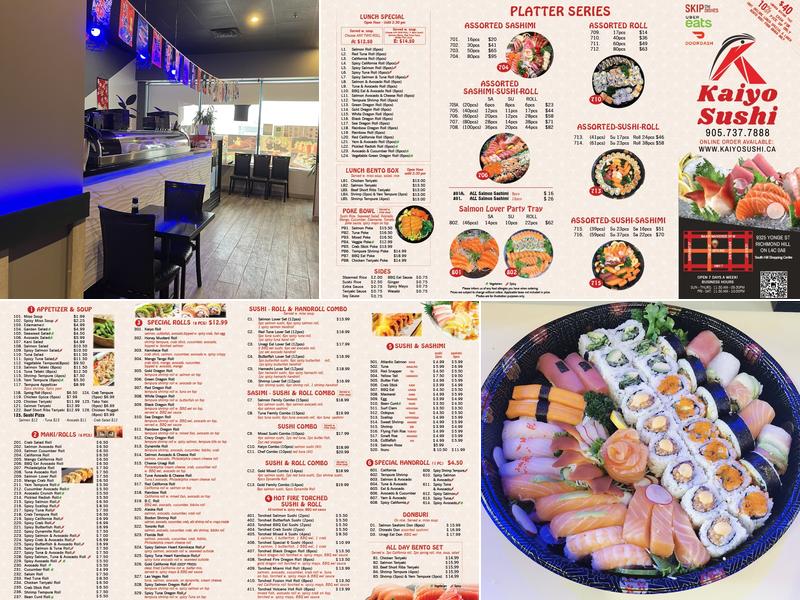 Kaiyo Sushi Menu