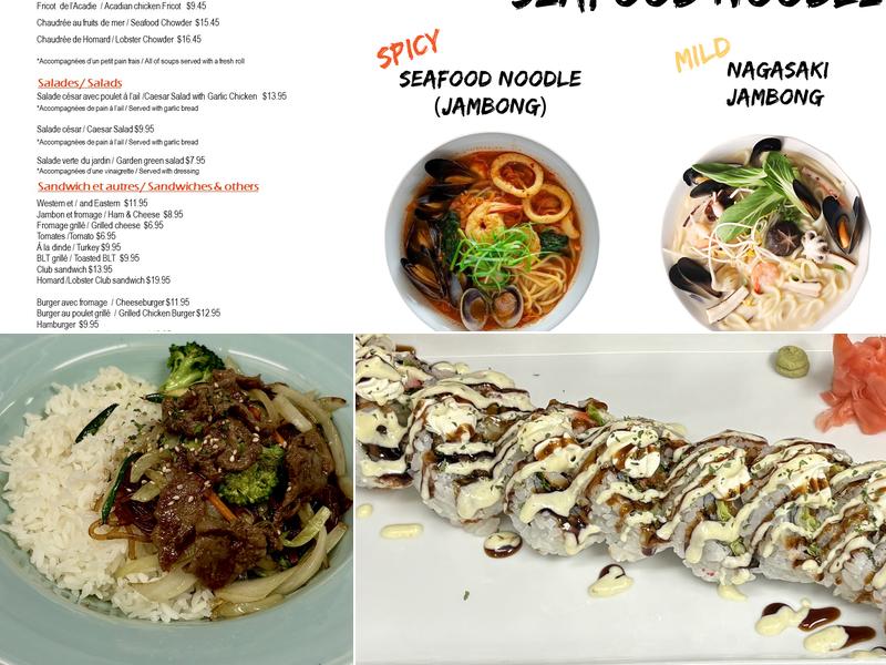 Tous les jours Restaurant in Shediac Menu