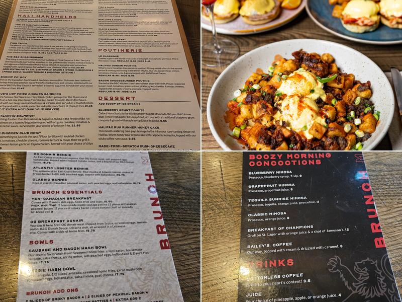 Blowers & Grafton (Sherwood Park) Menu