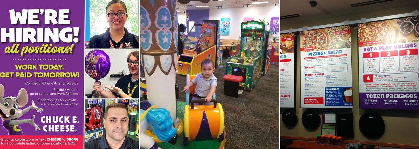 Chuck E. Cheese Menu