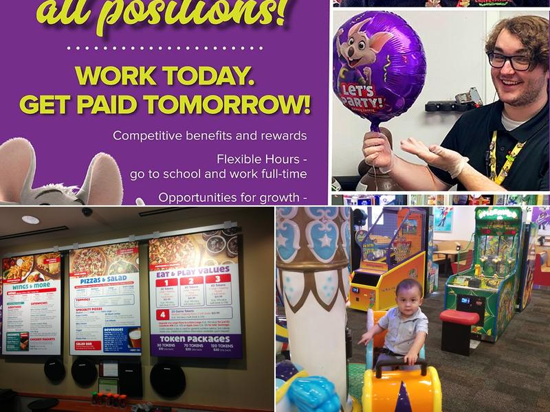 Chuck E. Cheese Menu