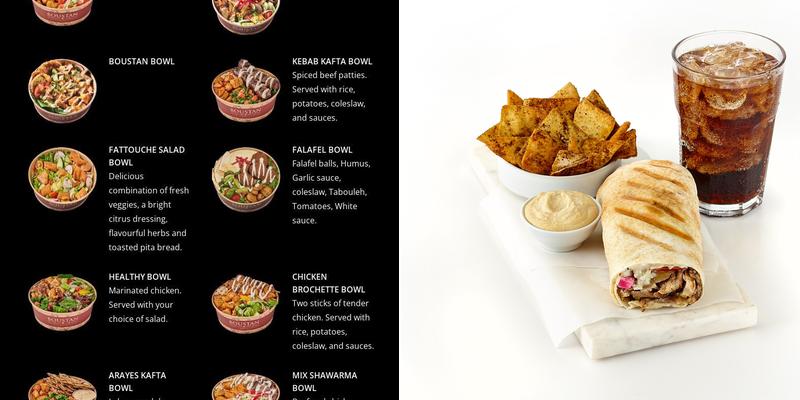 Restaurant Boustan Menu