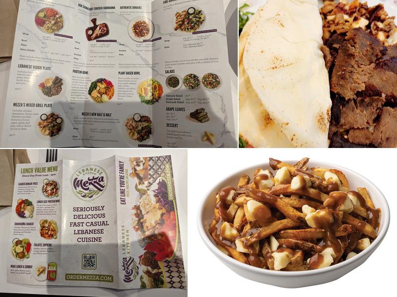 Mezza Lebanese Kitchen Menu