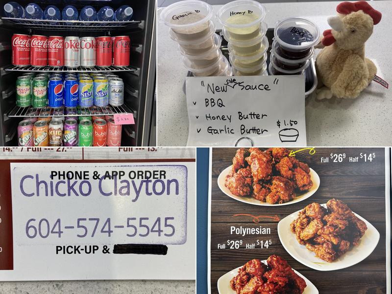 Chicko Chicken Clayton Menu
