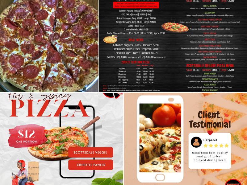 Scottsdale Pizza Menu
