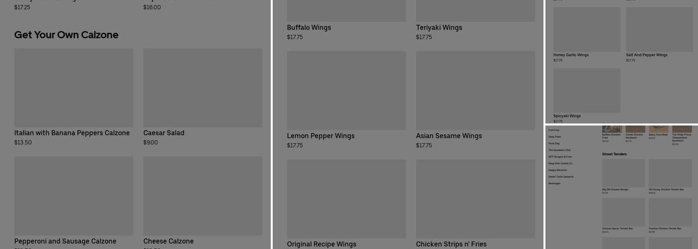 Oh My Dog Menu