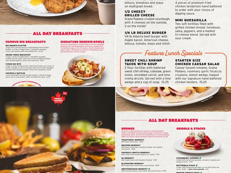 Ricky's All Day Grill - Swift Current Menu