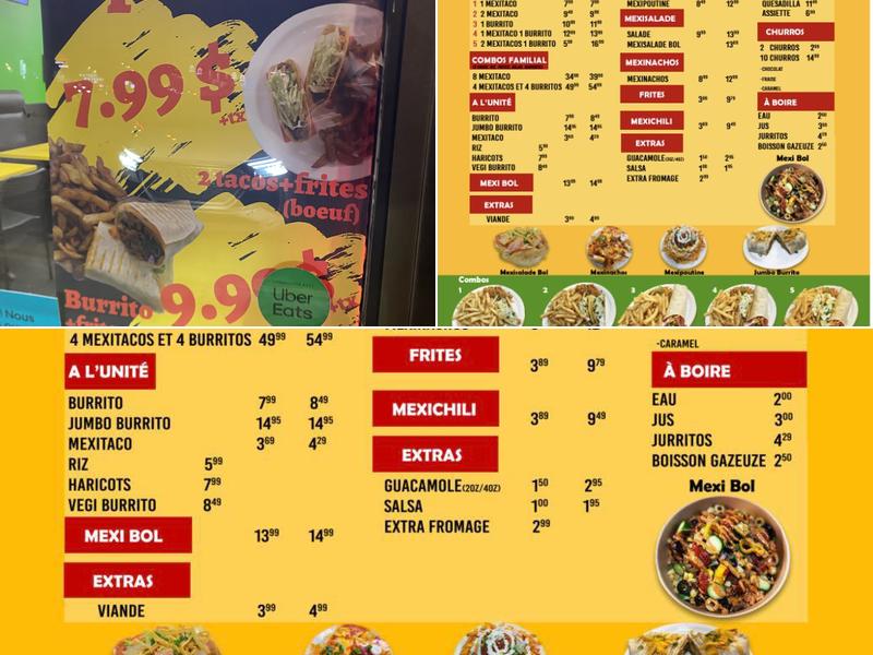 MexiGoExpress Menu