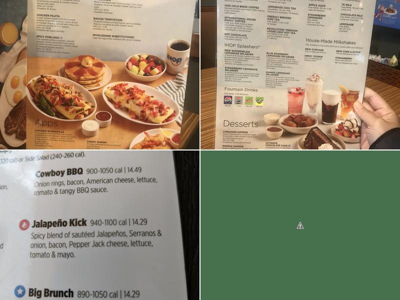 IHOP Menu