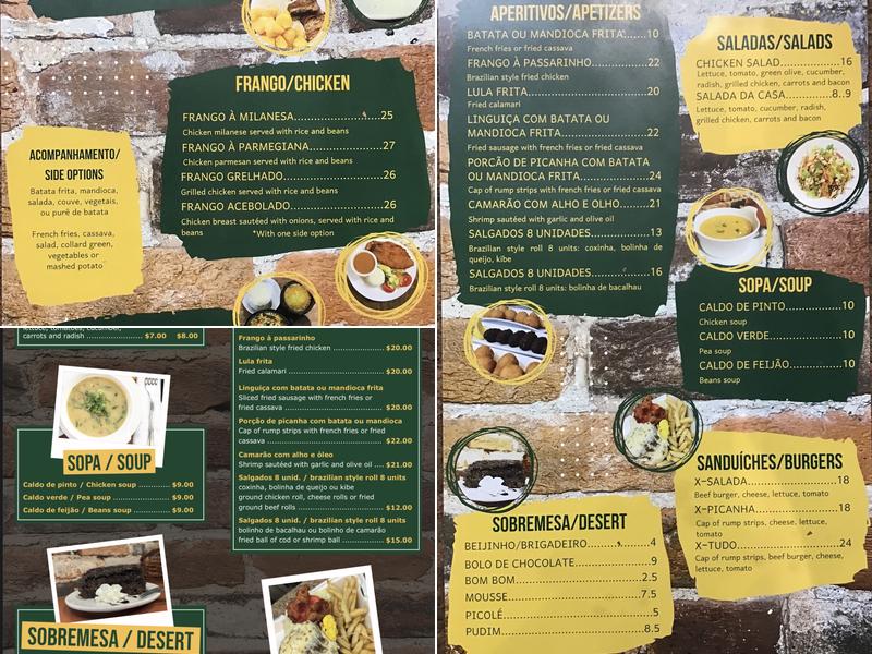 Sabor Carioca Menu