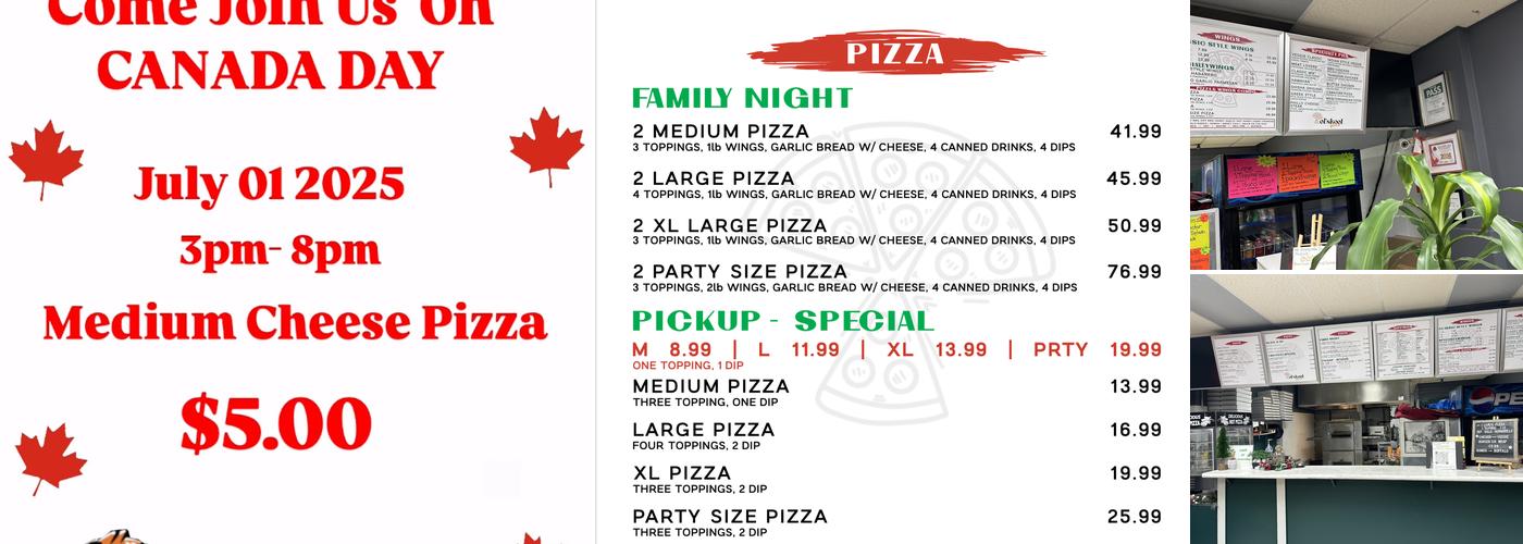 Ol'Skool Slice • Pizza and Wings * Menu