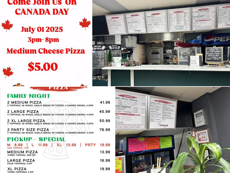 Ol'Skool Slice • Pizza and Wings * Menu