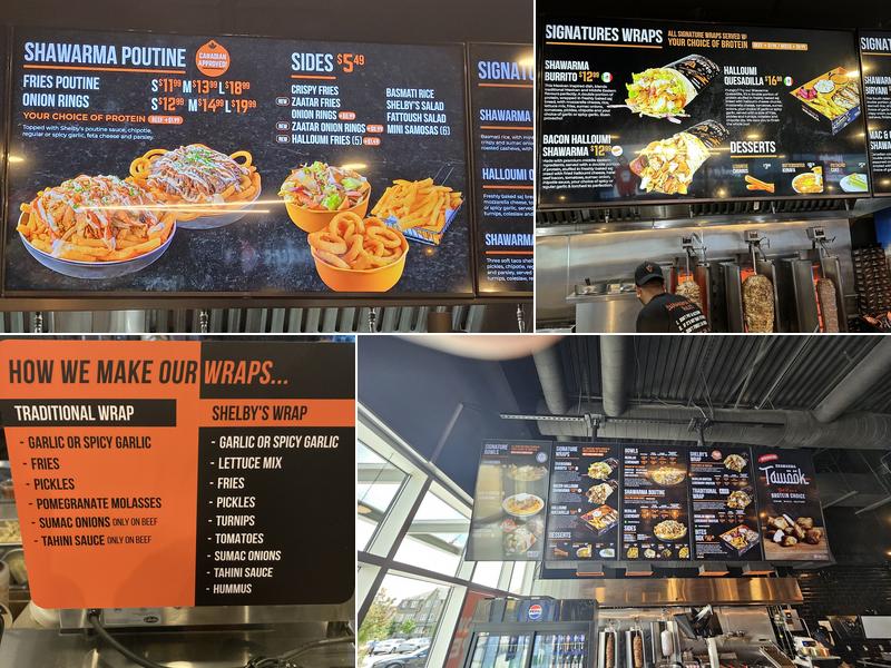 Shelby's Legendary Shawarma - Rexdale Menu