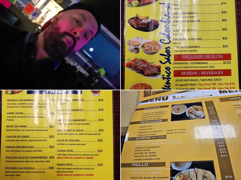 Sabor del Pacifico Menu