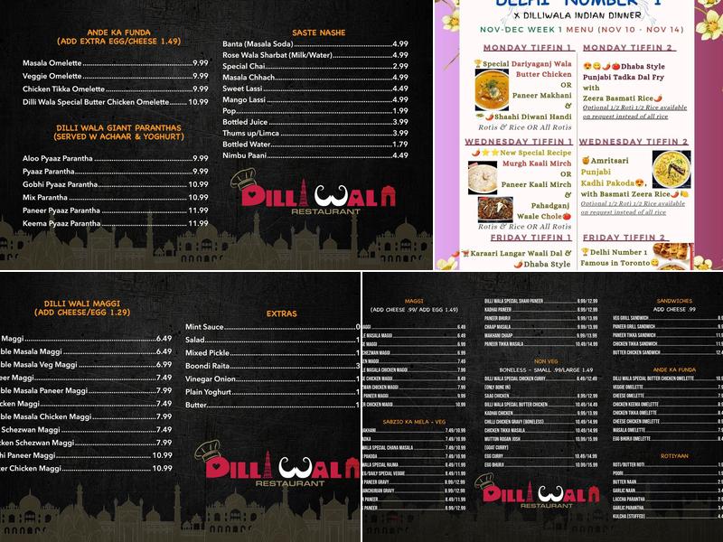 Dilli Wala Menu