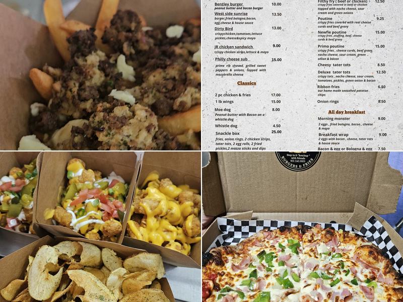 Bentley's burgers and fries Menu