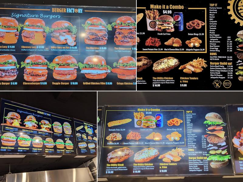 Burger Factory - Whitby Menu
