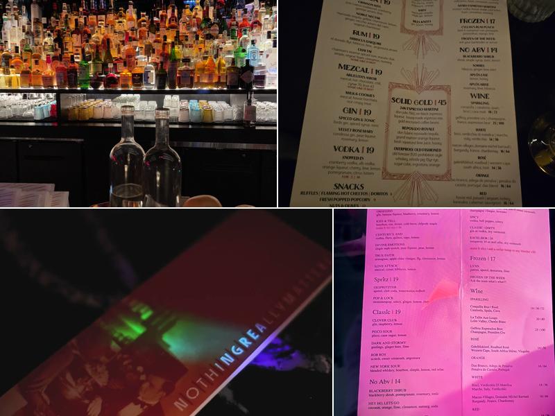 NOTHING REALLY MATTERS Menu