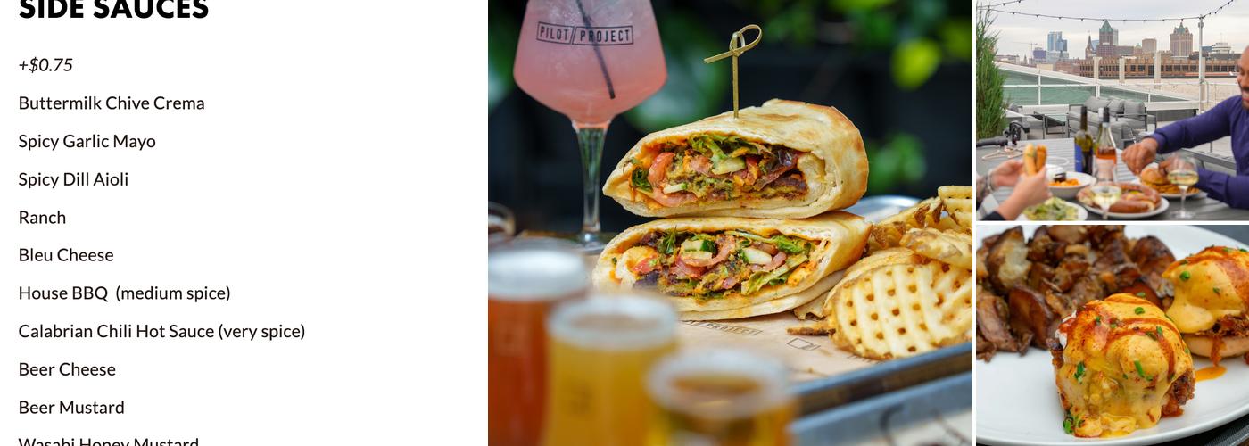 Pilot Project Brewing Milwaukee Menu