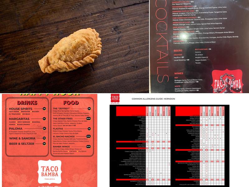 Taco Bamba Menu
