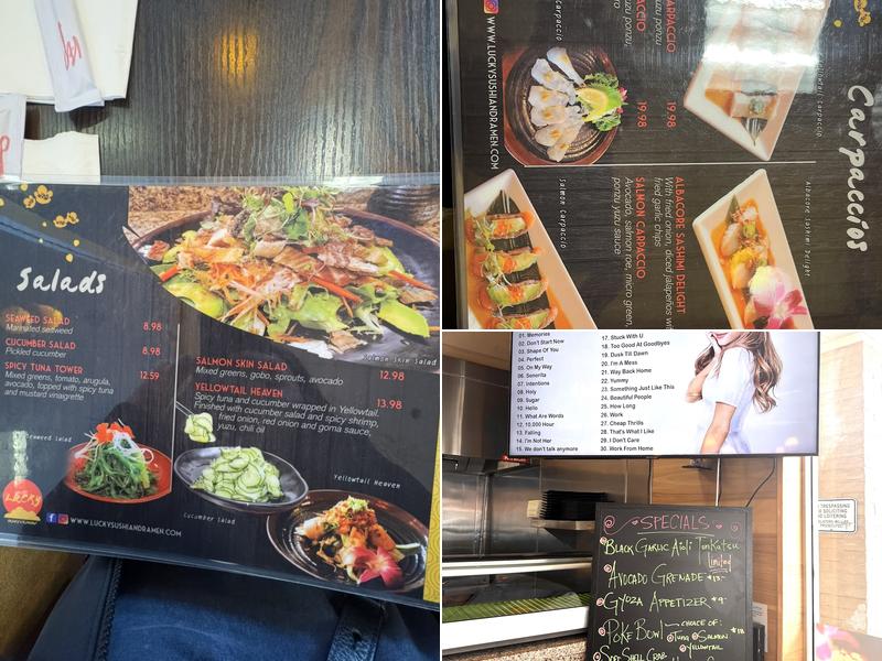 Lucky Sushi & Ramen Menu
