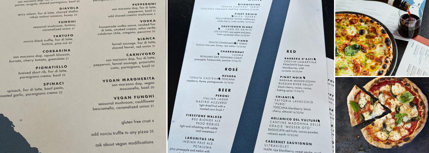Pizzana Menu