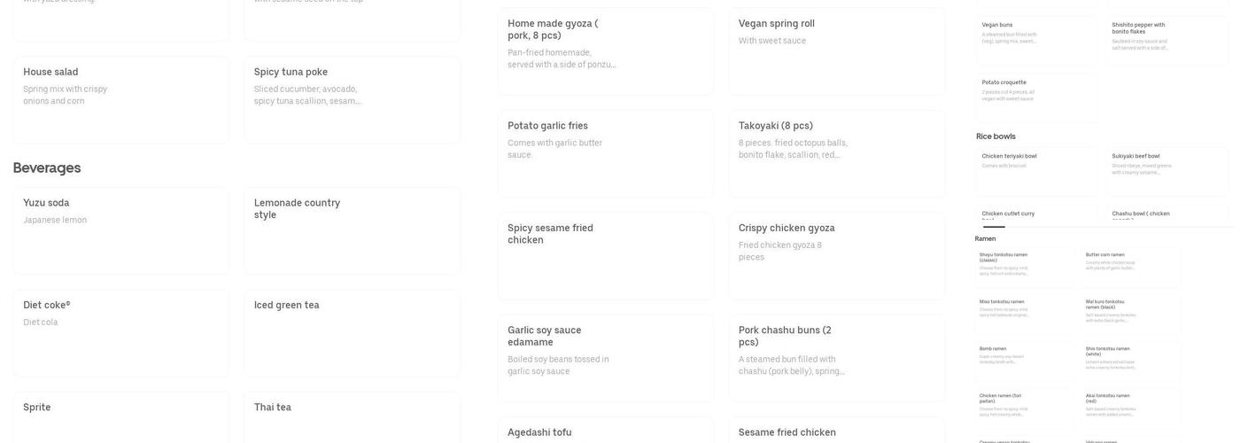 Kai Ramen Westchester Menu