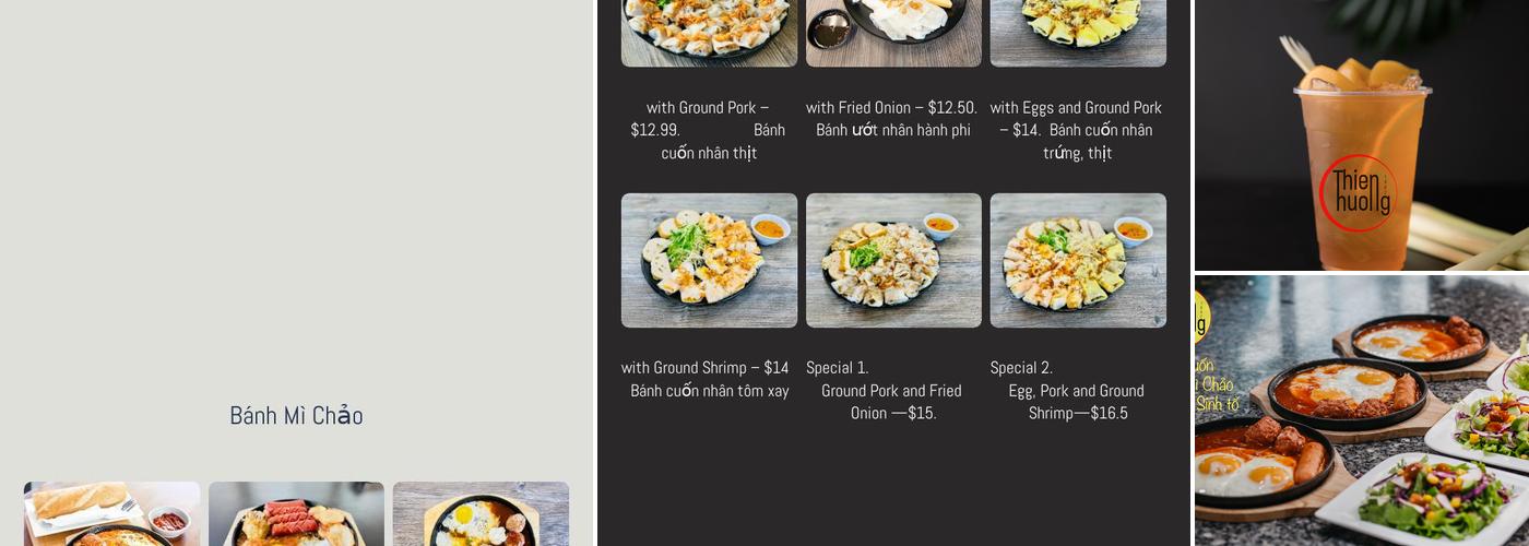 Thien Huong Menu
