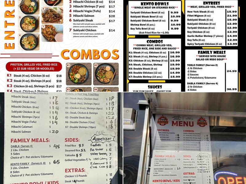 Kento's Menu