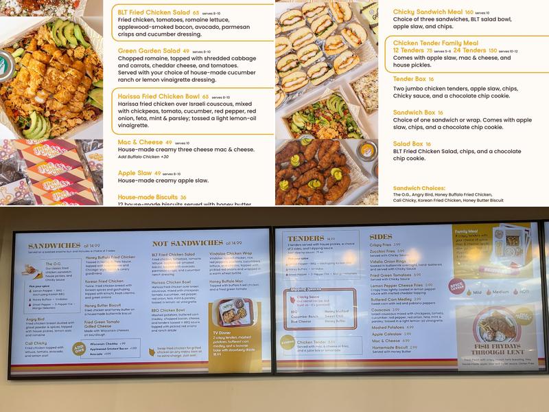 Here Chicky Chicky Menu